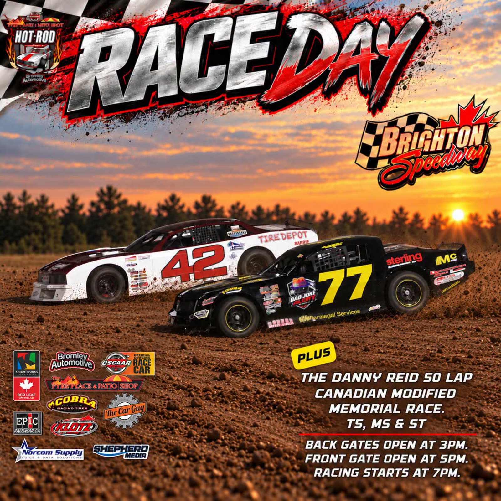 The #77 Hot Rod at Brighton Speedway on Ayden’s first dirt track